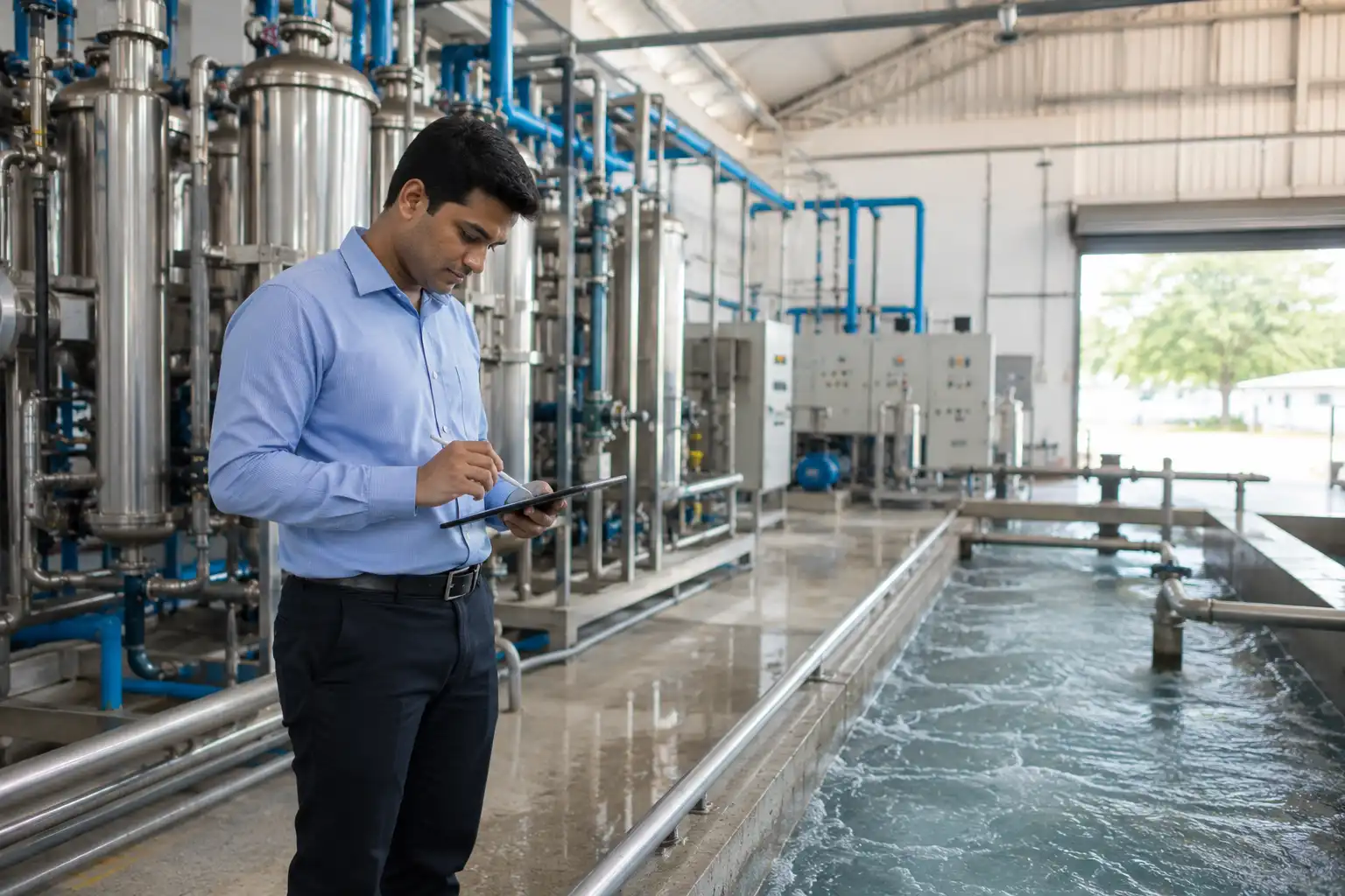 sustainable laundry operations in a commercial laundry facility