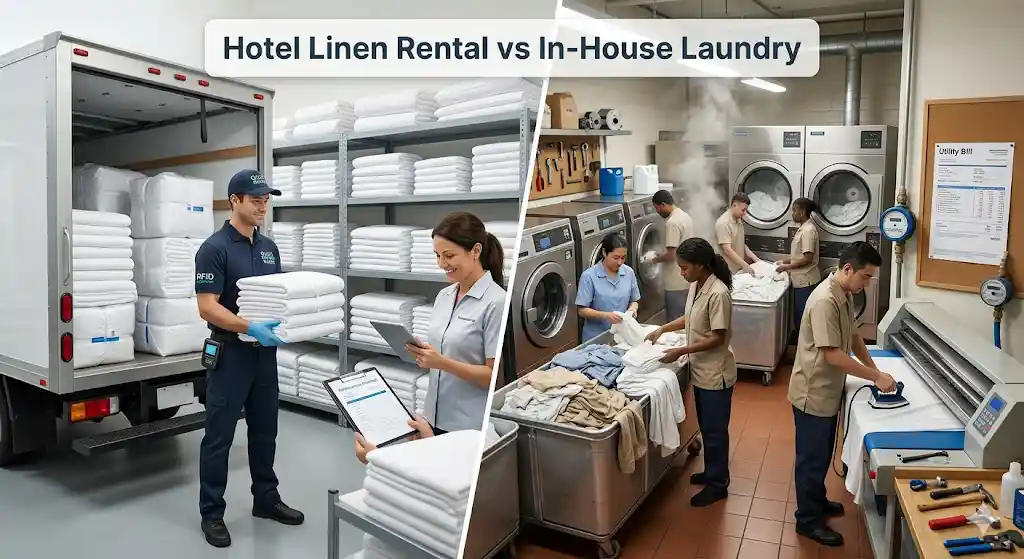 Hotel Linen Rental Service Vs In-House Laundry