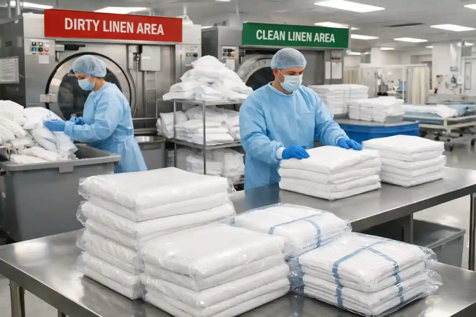 Professional hospital linen rental services for healthcare facilities